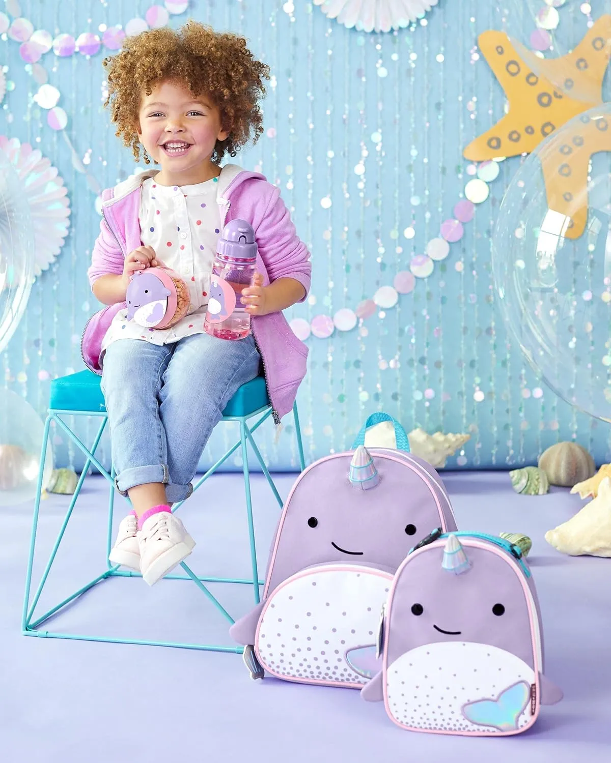 Skip Hop Toddler Backpack, Zoo Preschool Ages 3-4, Narwhal