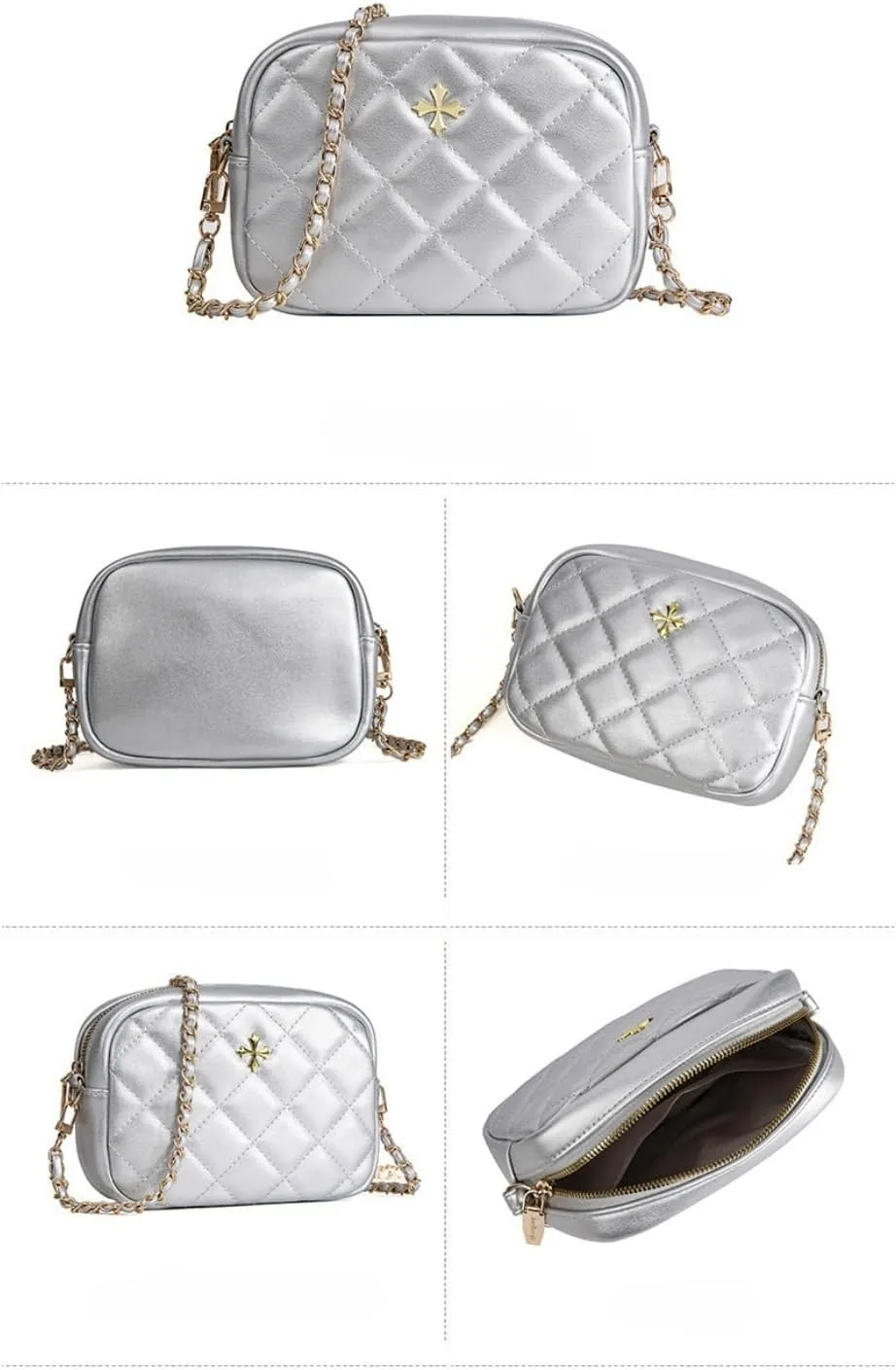Small Crossbody Bags for Women Satchel Camera Bag Camera Pouch Pu Leather Trendy Purse with Adjustable Strap