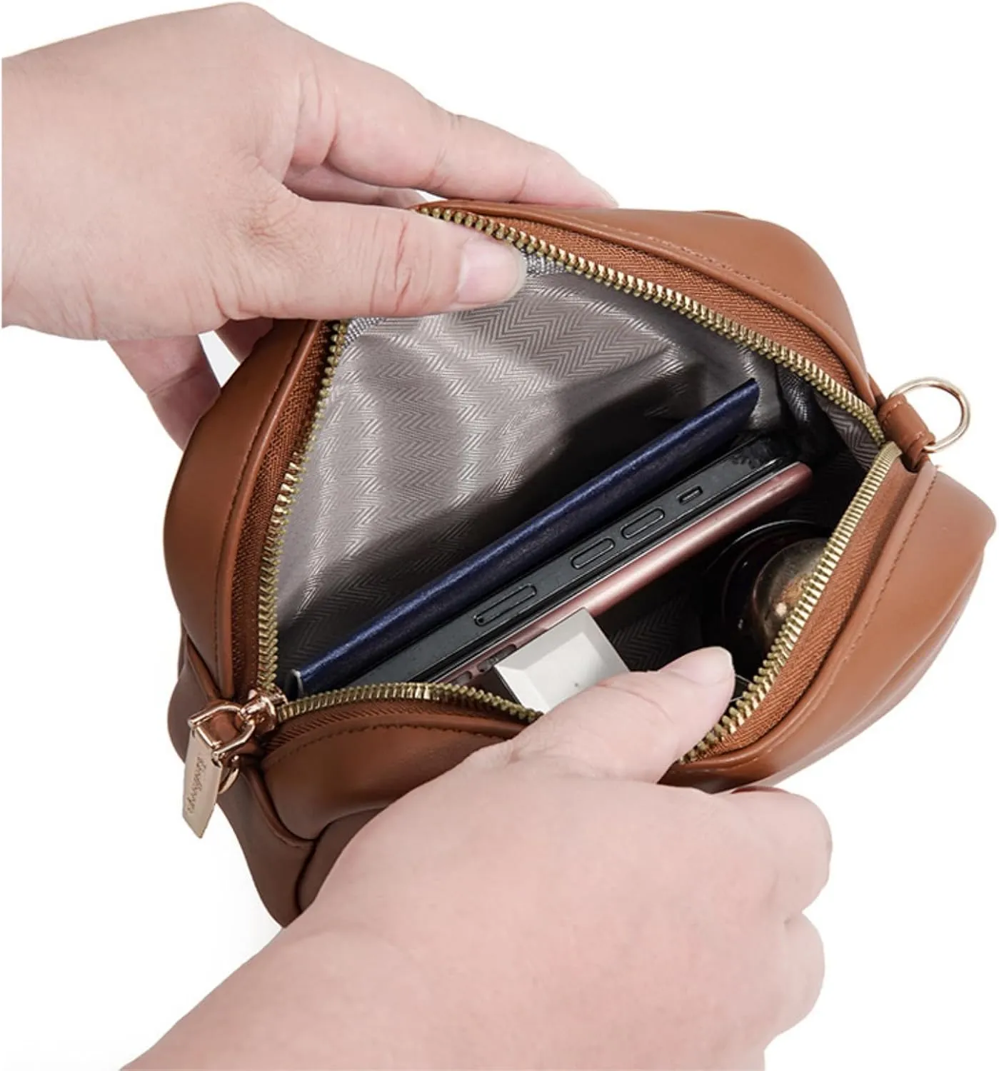 Small Crossbody Bags for Women Satchel Camera Bag Camera Pouch Pu Leather Trendy Purse with Adjustable Strap