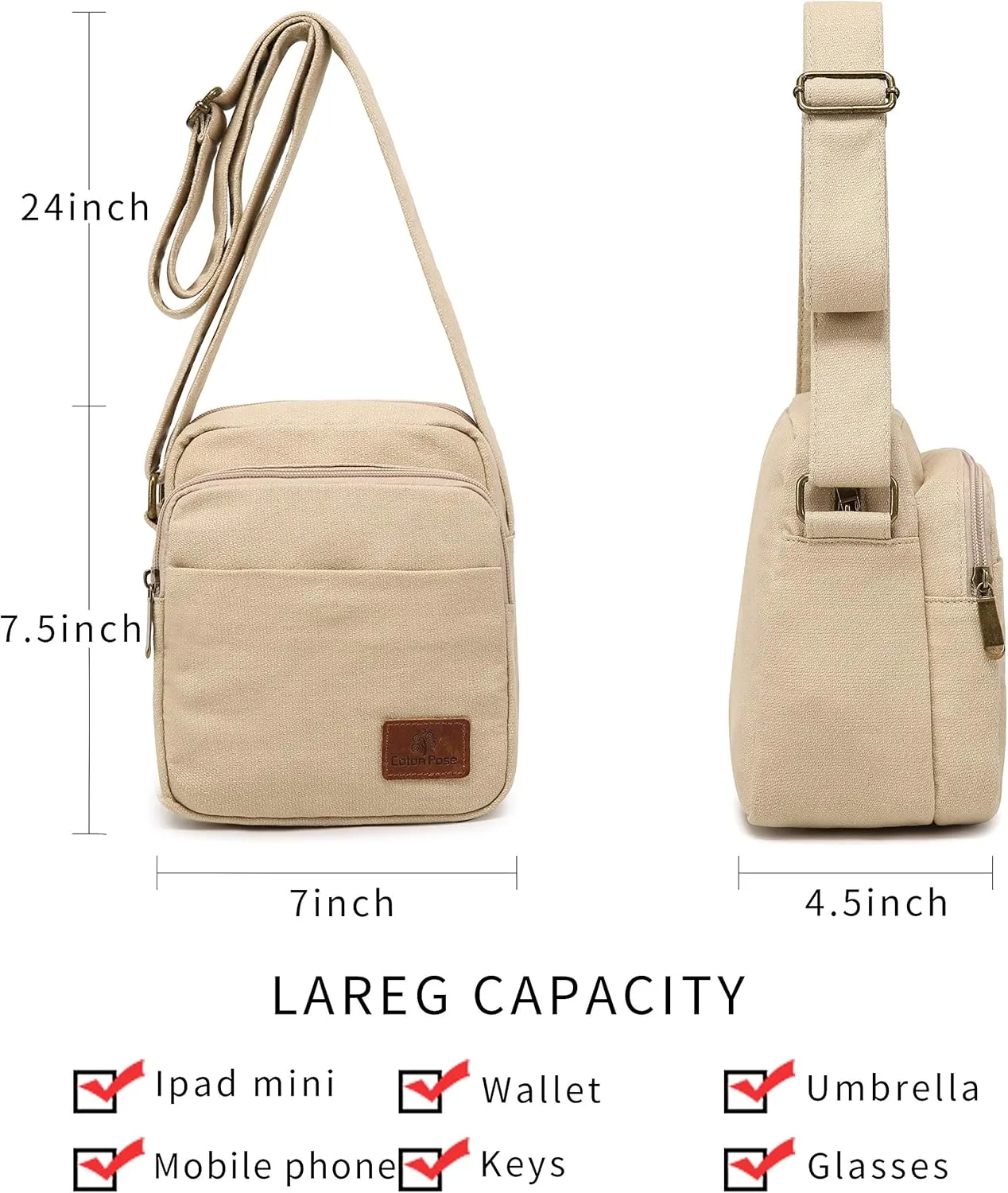 Small Mini Hippie Crossbody Bag Top Zip Canvas Sling Bag Jacquard cloth Hobo Handmade Bags