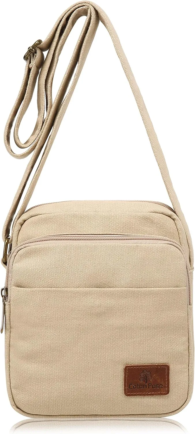 Small Mini Hippie Crossbody Bag Top Zip Canvas Sling Bag Jacquard cloth Hobo Handmade Bags