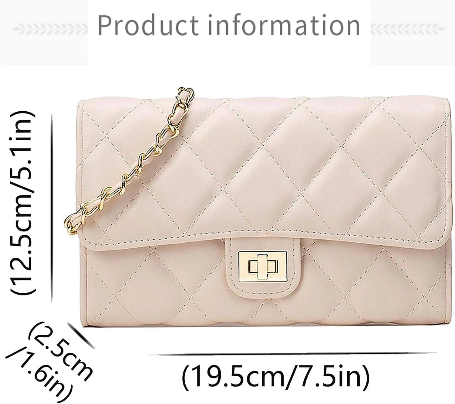 Small Purses for Women Quilted Crossbody Bags Ladies Trendy Shoulder Handbags Quilted Purses Women