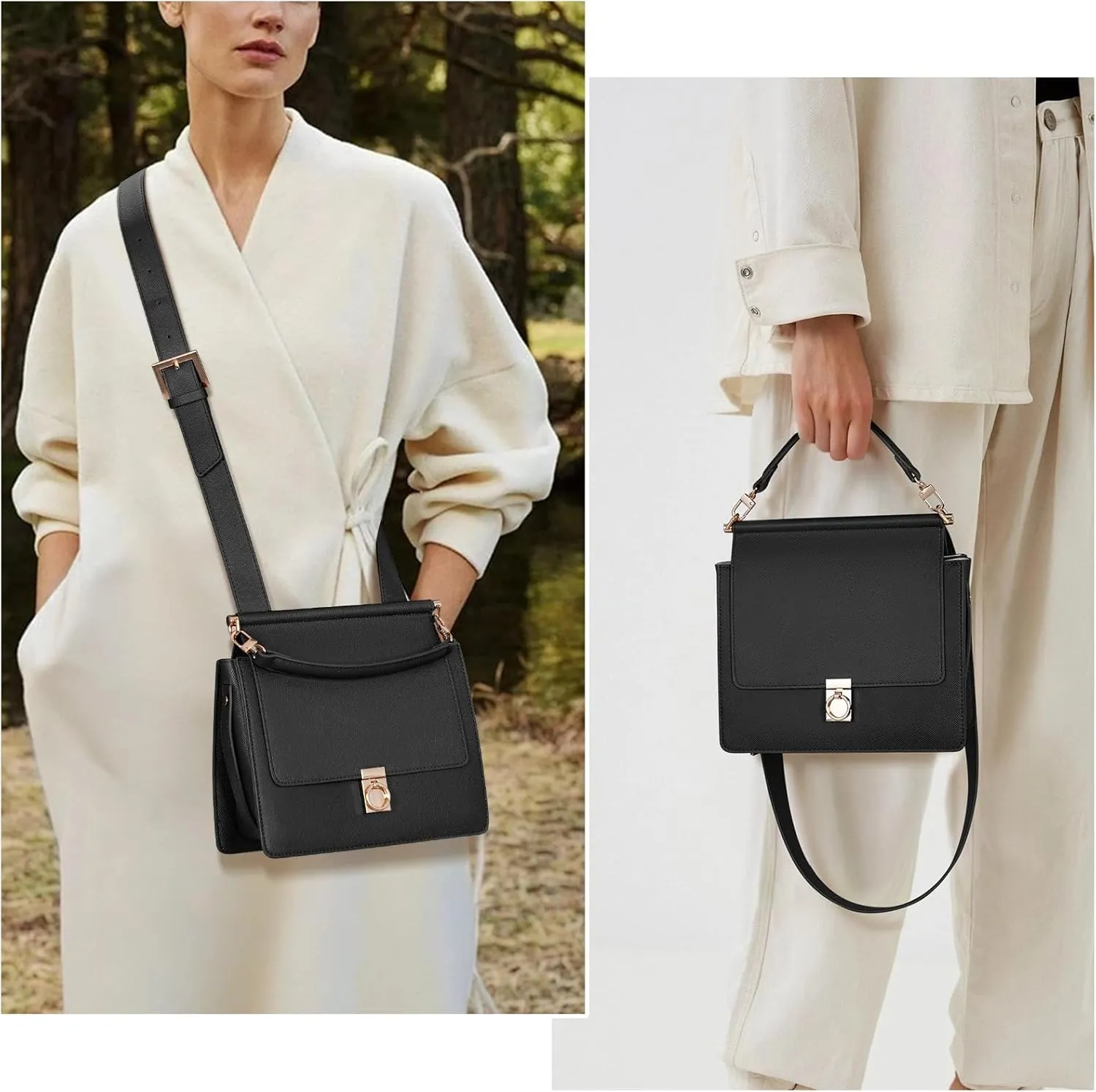 Small Top Handle Satchel Bag Mini Faux Leather Handbags Purses for Women Luxury Designer Fashion Crossbody Bags