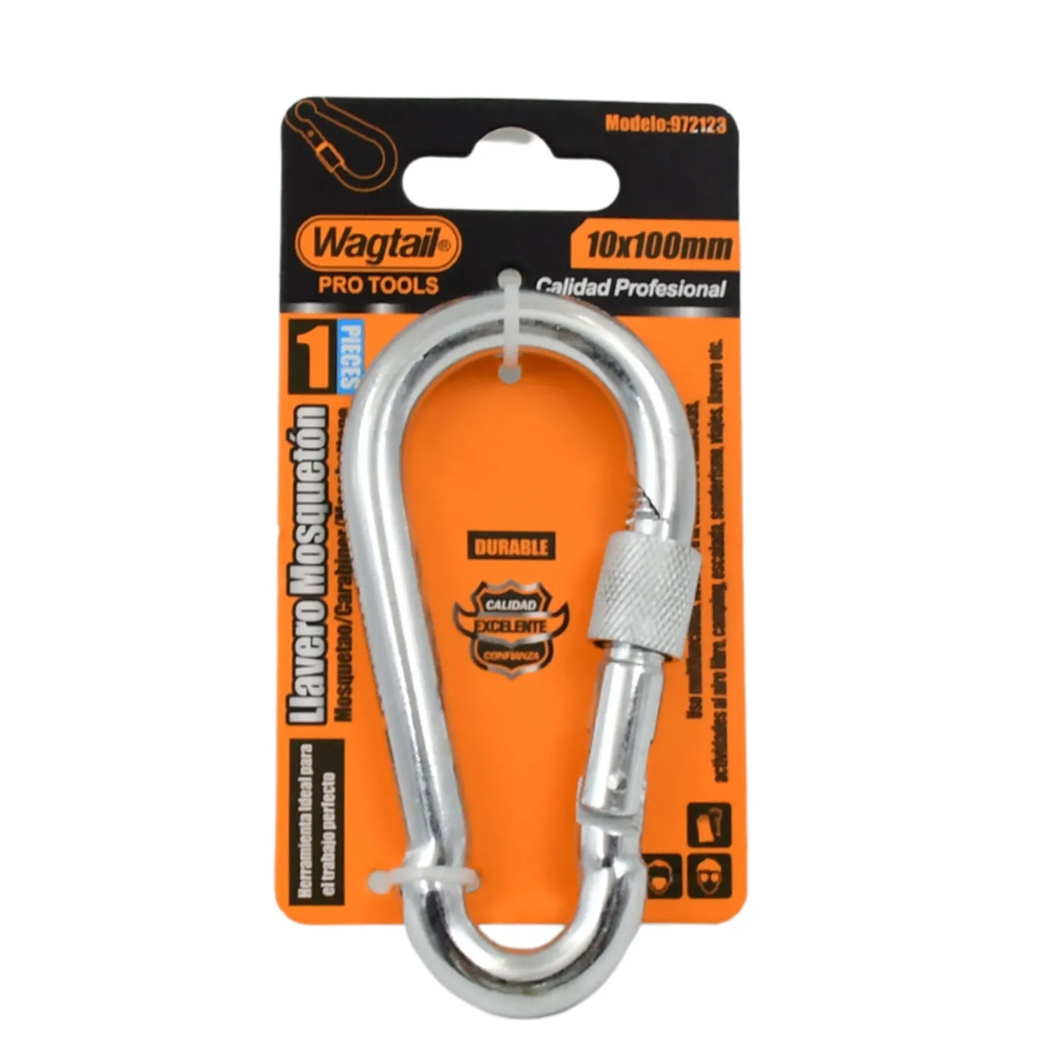 Snap Hook With Screw-Stainless Steel Snap Hook Clip Heavy Duty, Carabiner Clip (10×100 MM / 1 Pc)