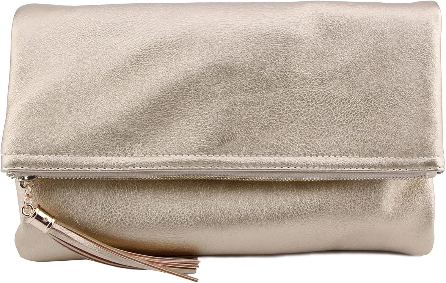 Solene Envelope Clutch Bags for Women Foldover Crossbody Tassel Wallet with Chain Strap, Elegant Evening Purse