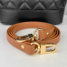 Tan (Mature Patina) Leather Purse Strap, Handbag Strap or Bandolier - Customize Length (Short Shoulder to Extra Long Crossbody Size) - Half Inch Wide