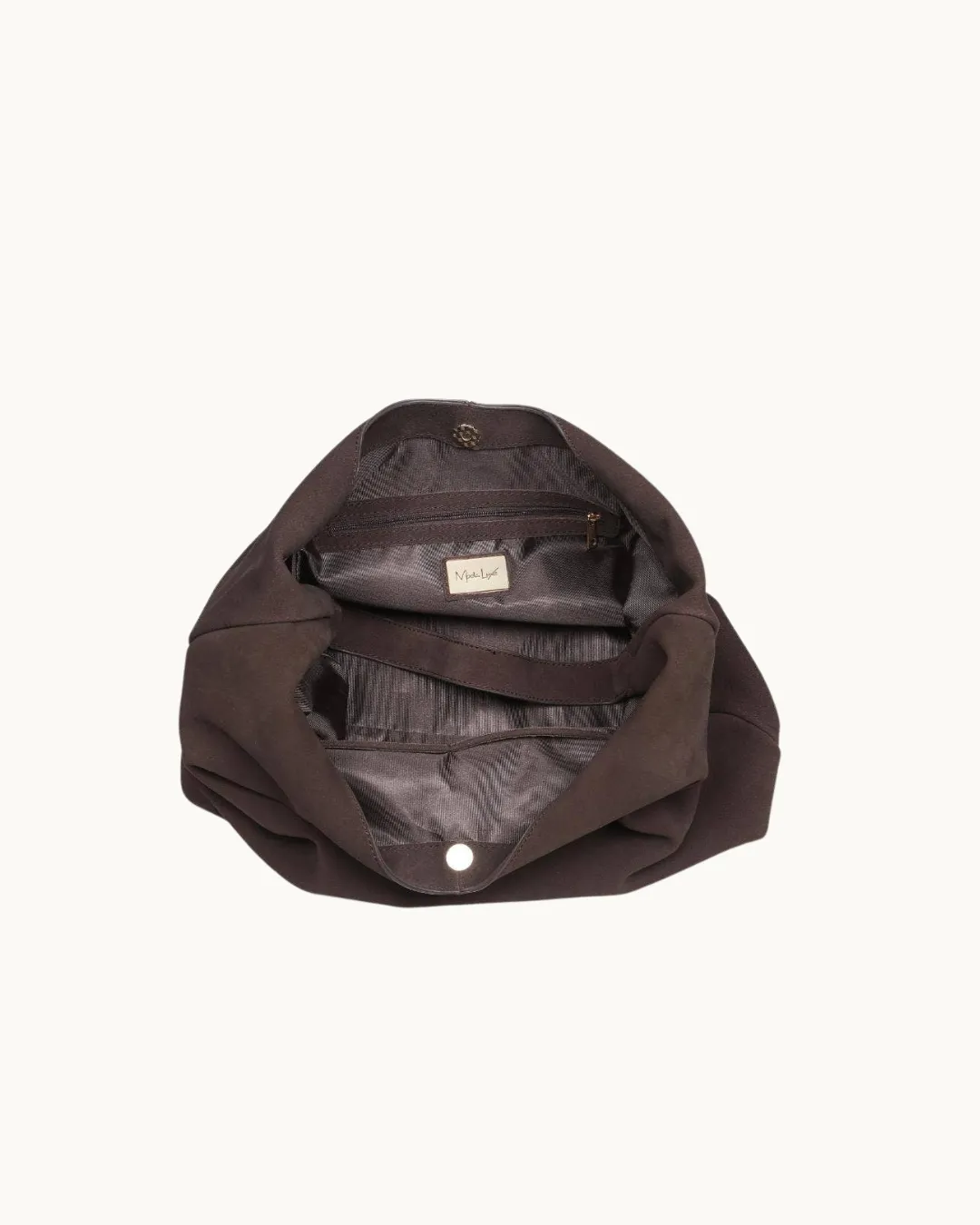 The Amber: Genuine Suede Leather Hobo Chocolate