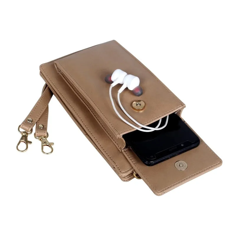 THE CLOWNFISH Adora Women's Wallet - Stylish Design, Multiple Compartments | Sling Bag | Light Brown