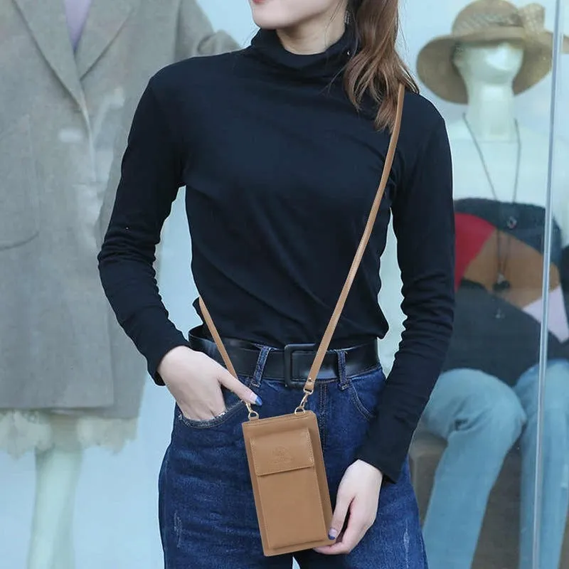 THE CLOWNFISH Adora Women's Wallet - Stylish Design, Multiple Compartments | Sling Bag | Light Brown
