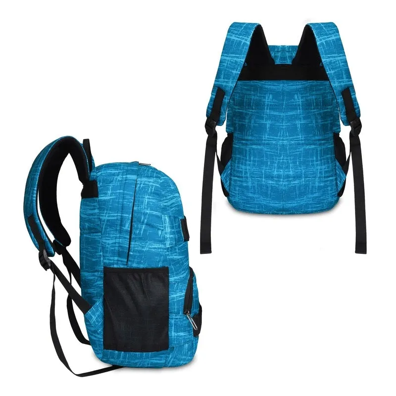 THE CLOWNFISH Hamilton Laptop Backpack - Water Resistant, Custom Organization | 18 Litres | Arctic Blue