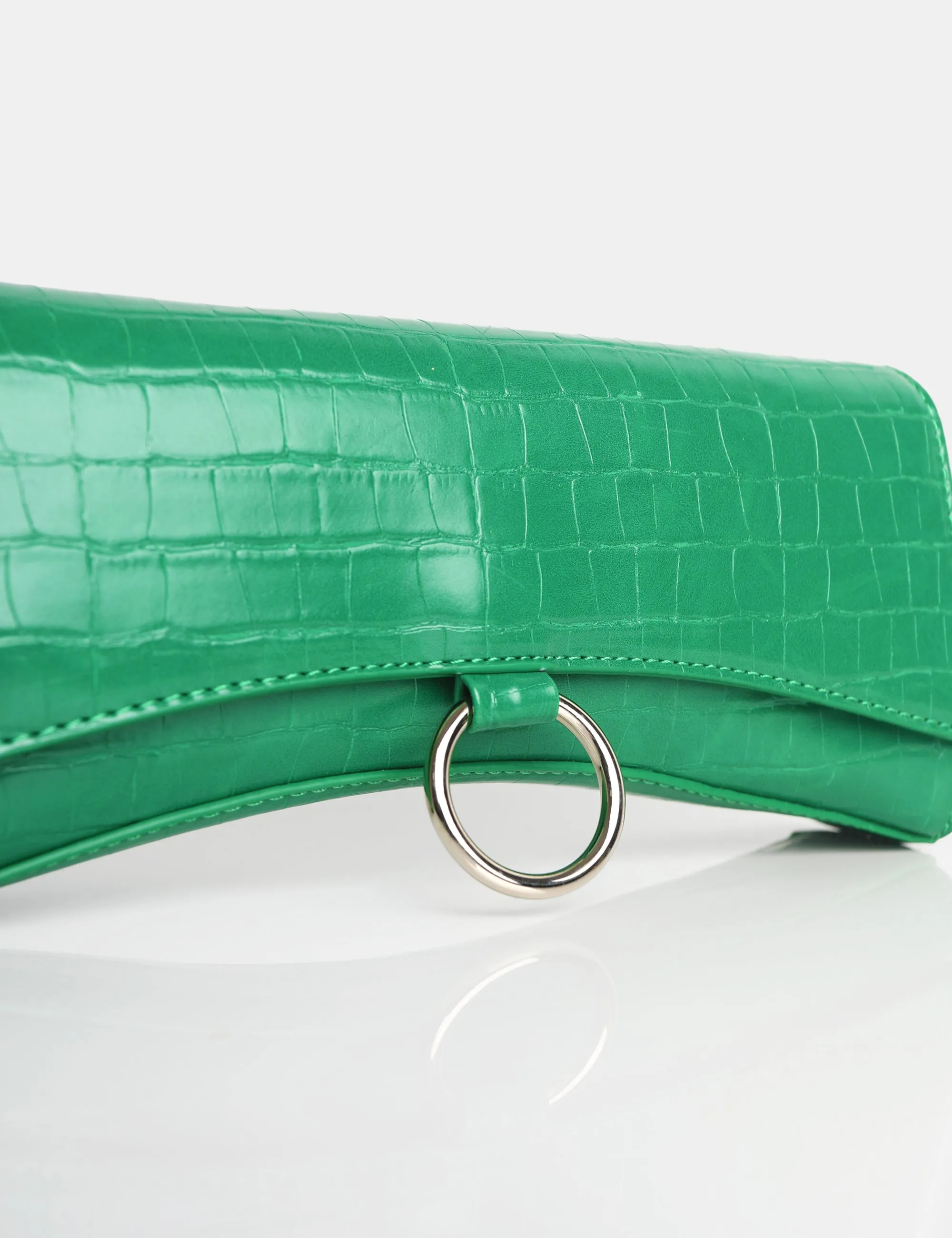 The Kemi Green Arched Crossbody Mini Handbag
