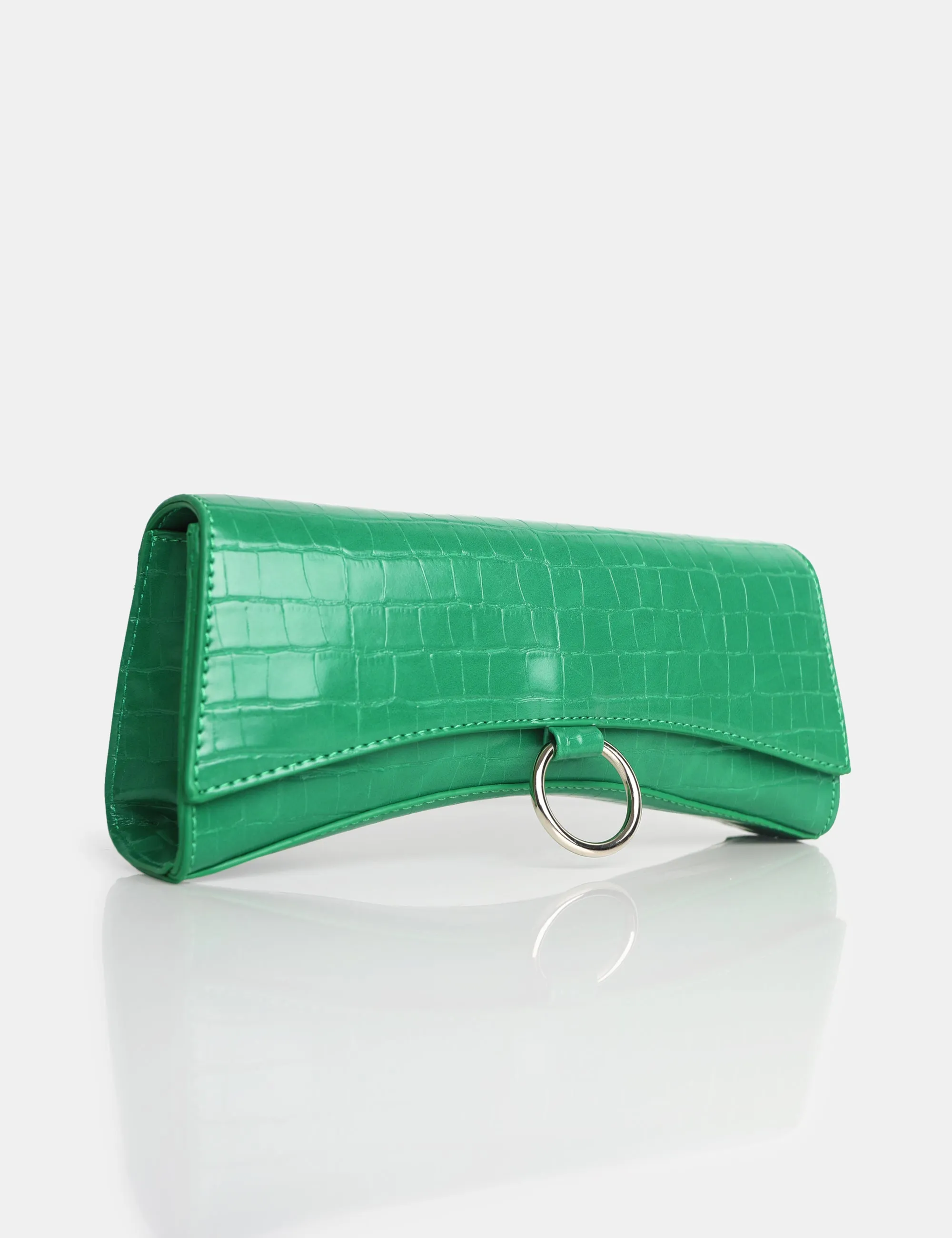 The Kemi Green Arched Crossbody Mini Handbag