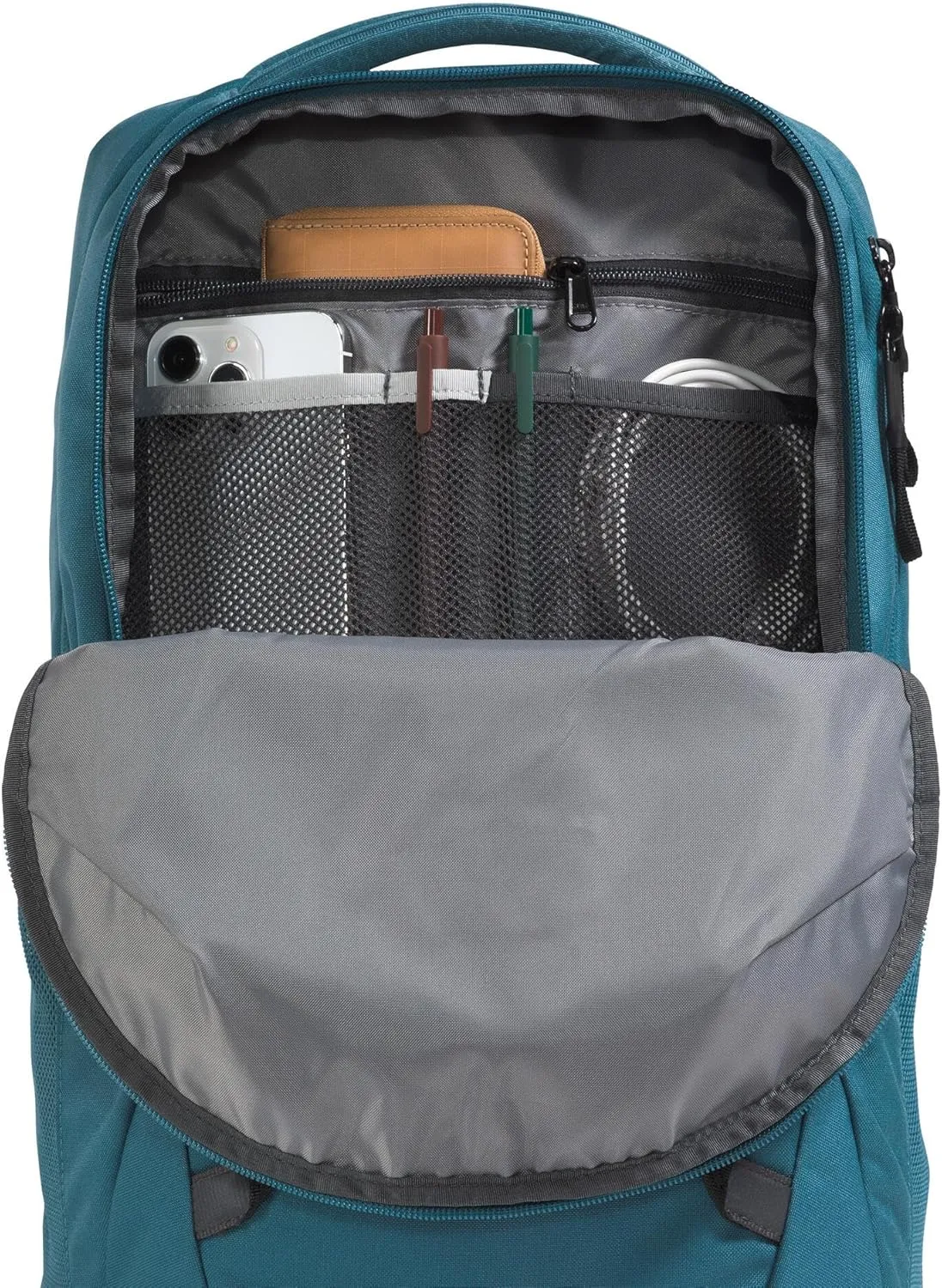 The North Face Vault Everyday Laptop Backpack | Commuter Travel Bag with Water-Repellent Finish, Spacious Main Compartment, Space/TNF Black, One Size