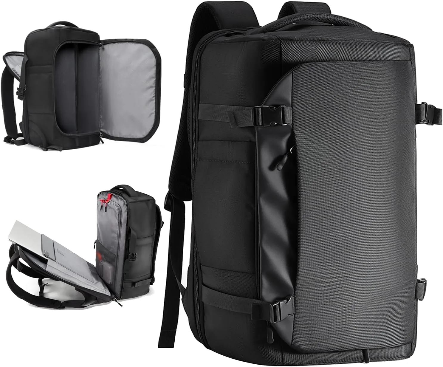 Travel Backpack For Air Travel,Durable Large 40L TSA Flight Approved Carry-on Luggage Hand,Water Resistant Business Rucksack,Weekender Bag DaypackFits 17.3 Inch Laptop