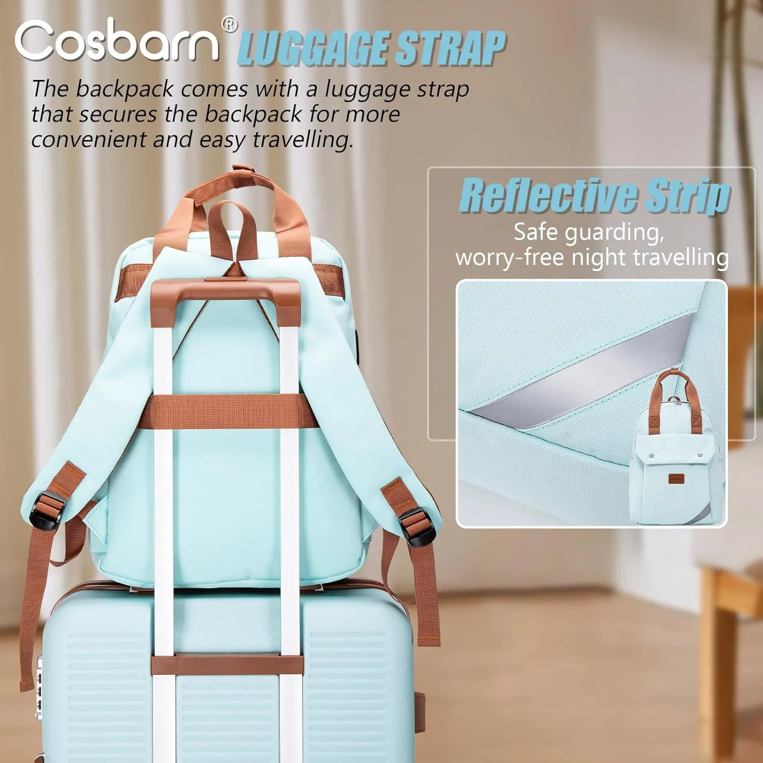 Travel Backpack with External USB Port, Durable Lightweight Backpack with One Laptop Compartment, Large backpack for Travel, College and Daily Use