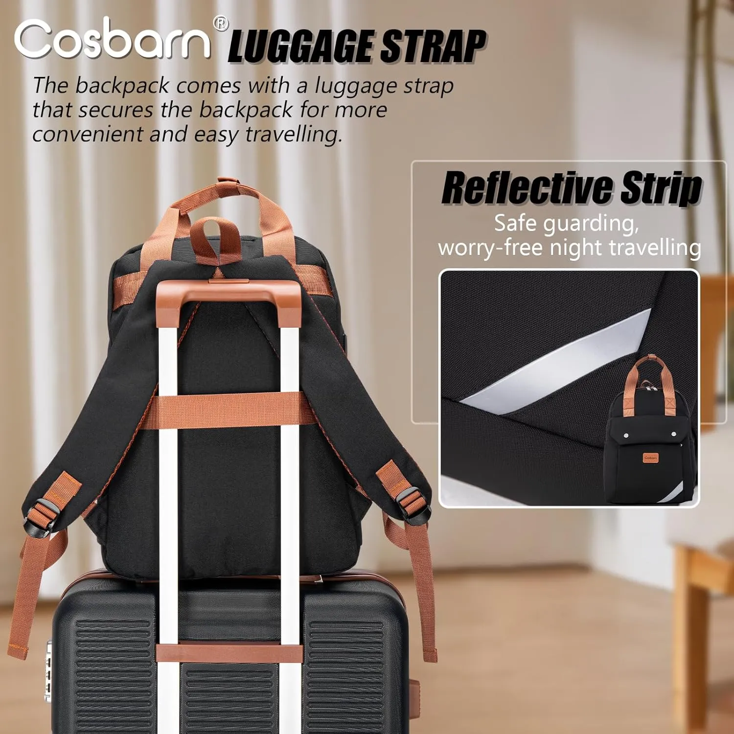 Travel Backpack with External USB Port, Durable Lightweight Backpack with One Laptop Compartment, Large backpack for Travel, College and Daily Use