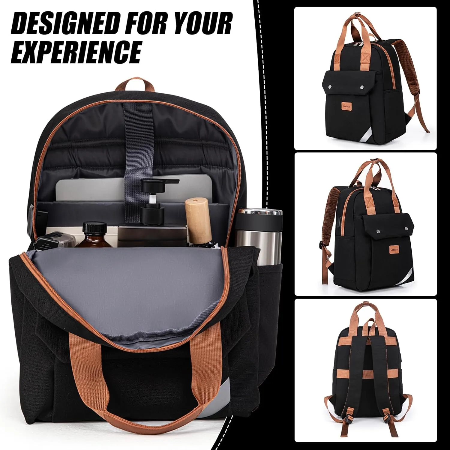 Travel Backpack with External USB Port, Durable Lightweight Backpack with One Laptop Compartment, Large backpack for Travel, College and Daily Use