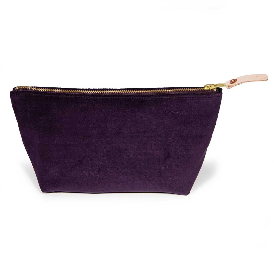 Velvet Travel Clutch-Royal Purple