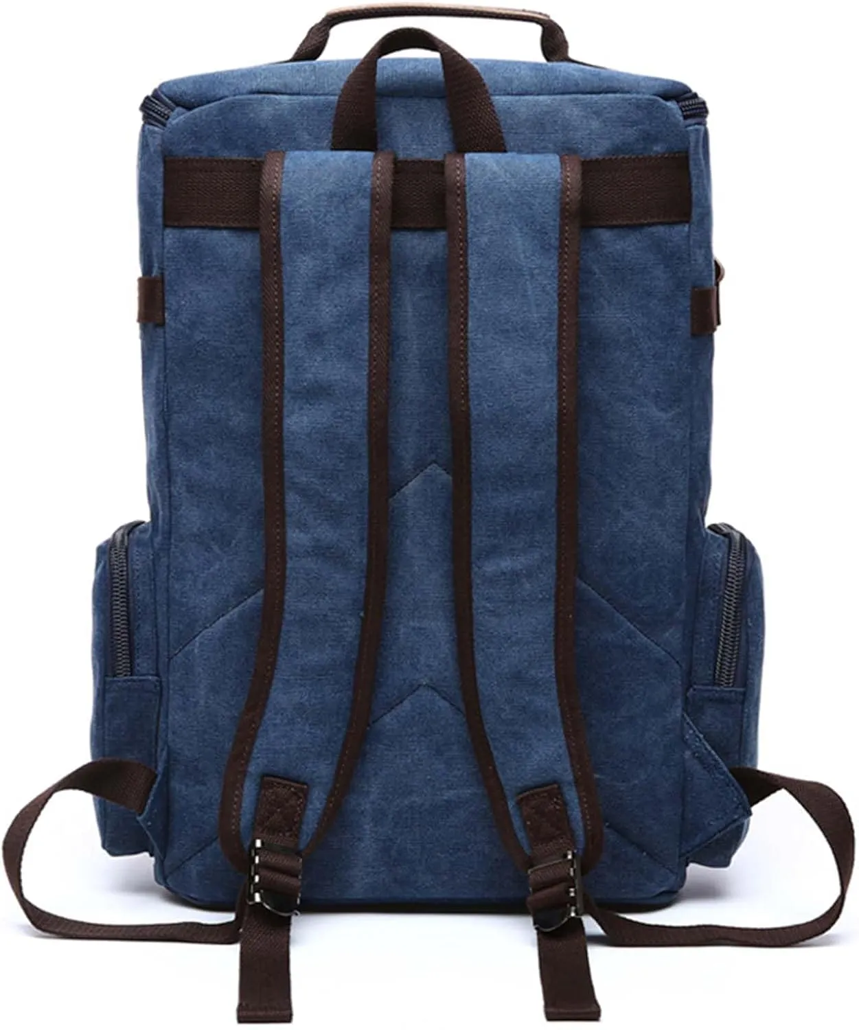 Vintage Canvas Backpack Casual Travel Rucksack 16inch Laptop Daypacks Hiking Camping Backpack