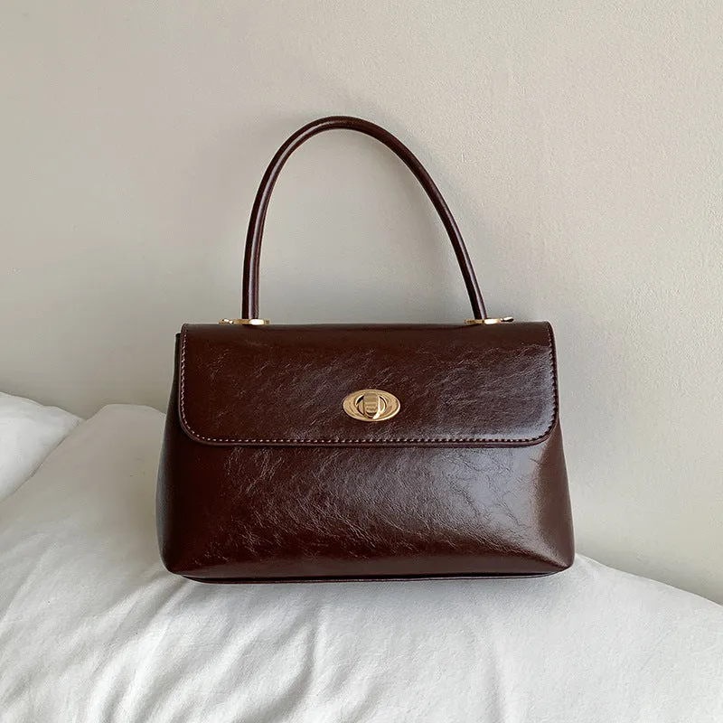 Vvsha Classic Trendy Flap Crossbody Bags For Women Vintage Handbag Luxury Designer Solid High Fashion Shoulder Bag Versatile Simple