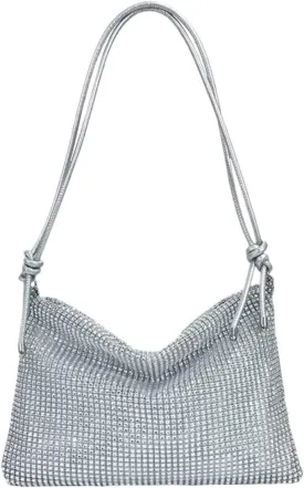 Women Evening Clutch Bag Shiny Crystal Dinner Party Wedding Purses Handbag Designer Shoulder Underarm Bags