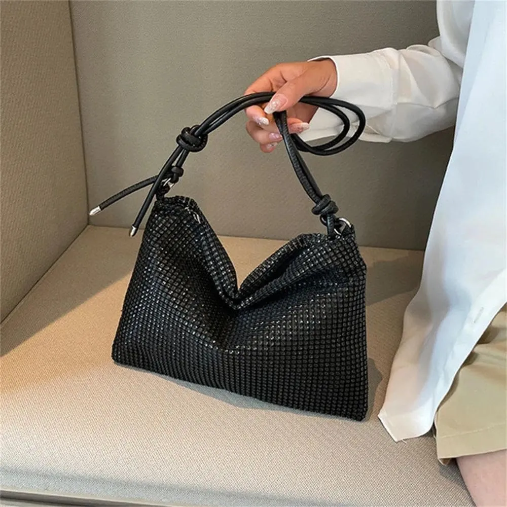 Women Evening Clutch Bag Shiny Crystal Dinner Party Wedding Purses Handbag Designer Shoulder Underarm Bags