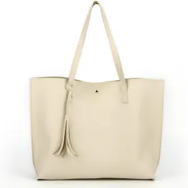Women Tote Bags Top Handle Satchel Handbags PU Faux Leather Tote Bag with Tassel Shoulder Purse