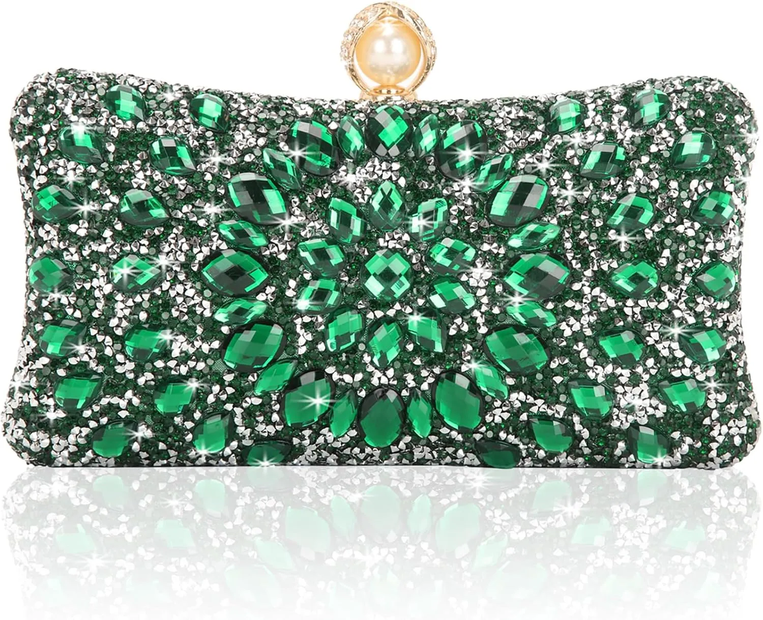 Women's Evening Bags Sparkly Rhinestone Clutch Purses Luxury Handbags