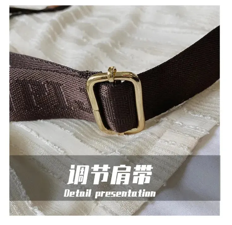 Women's Luxury Handbag 2023 New Fashion Retro Print One Shoulder Crossbody Bag 2 Piece Set Versatile Small Square Bag Totes