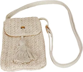 Women's Straw Crossbody Bag Woven Tassel Boho Clutch Purses Handbag Bucket Bags