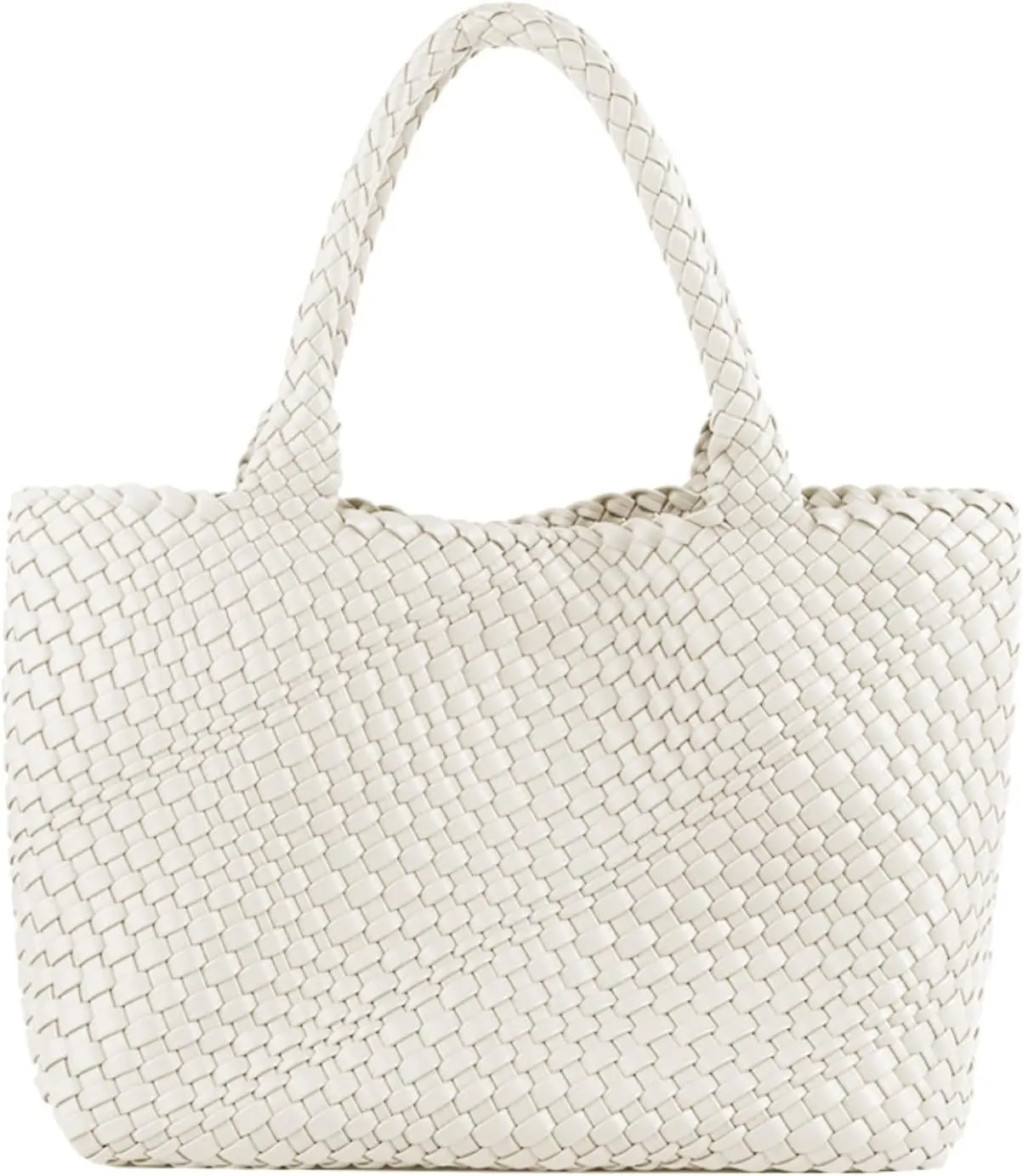 Woven Bag for WomenVegan Leather Handwoven Tote Bags with Purse Shopper Bag Large Shoulder bag