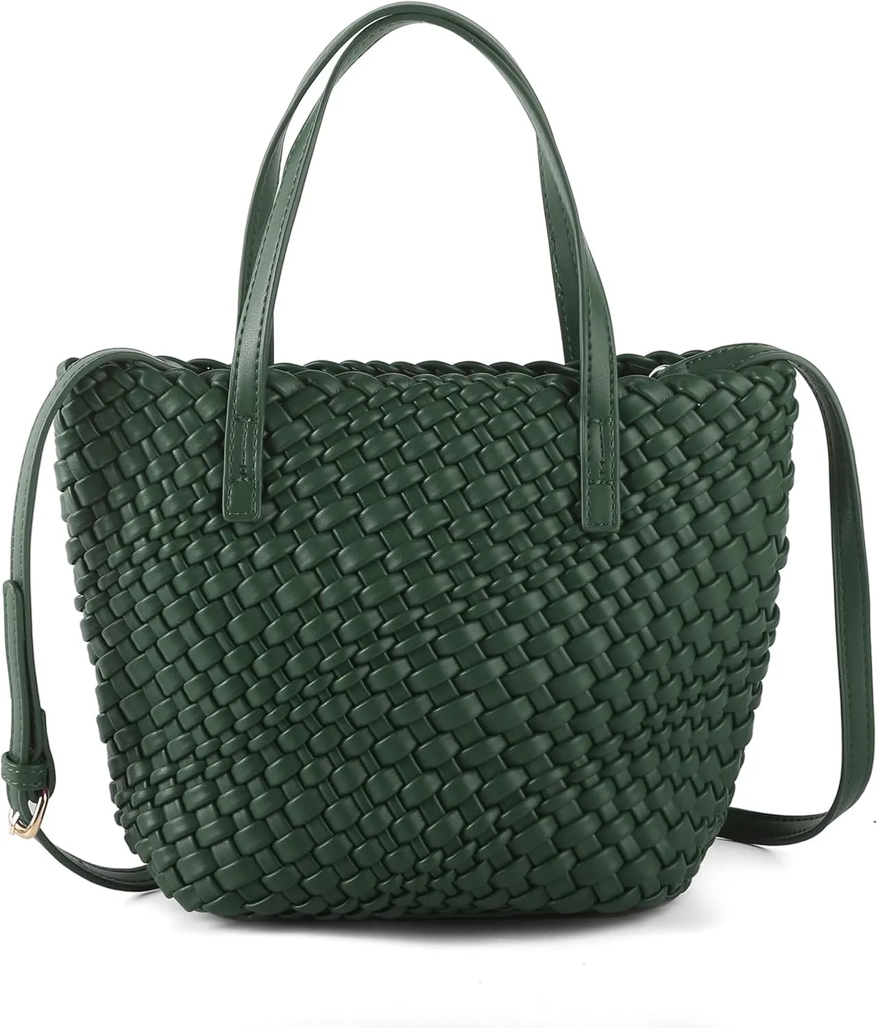 Woven Bags for Women Tote Hobo Shoulder Crossbody Bags PU Leather Handwoven Purse Summer Beach Travel Handbag