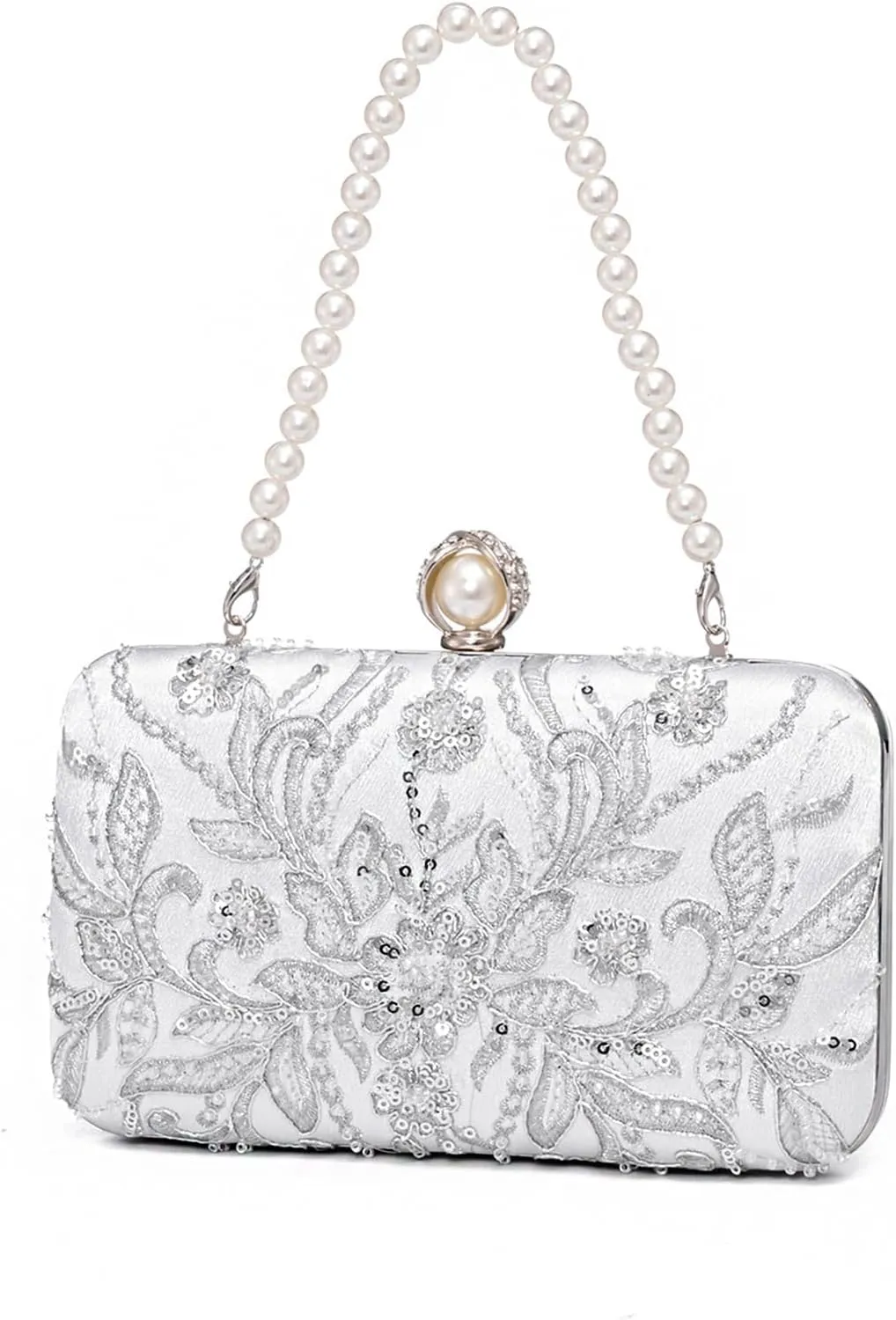 YYW Clutch Purses for Women Evening Bag Sequins Beaded Party Handbag Wedding Purse